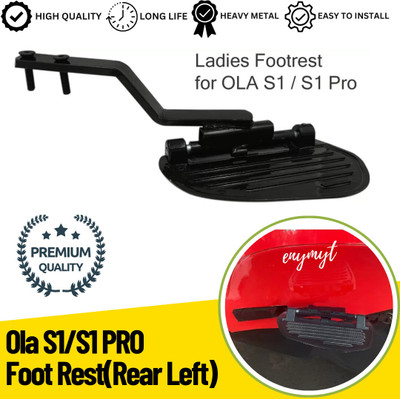 anmol enterprises FTY3 (Ola S1/S1 PRO / Air )Foot Rest (Rear Left) Made of Heavy Duty Iron Rod Foot Rest(Black, Silver)