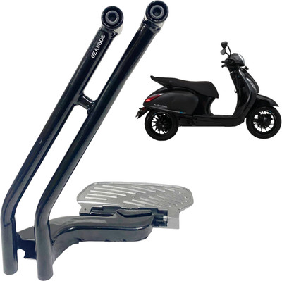 OZANGO Scooter Side Rear Pillion Ladies Footrest Stand For Chetak 3502 Foot Rest(Black)