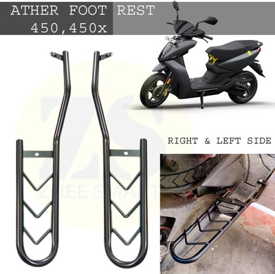 AutoGnix Pillion Footrest Assly. Compatible for Ather 450x & 450 Electric Scooter Foot Rest(Black)