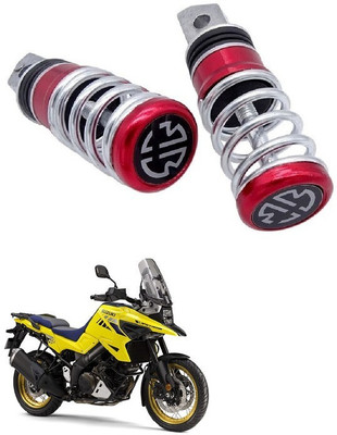 Miwings Red Foot Rest For Suzuki V-Strom 650 XT Foot Rest(Red)