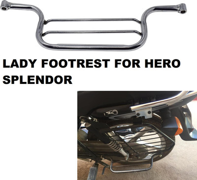anmol enterprises LADY FOOTREST FOR HERO SPLENDOR WHITE BIKE Foot Rest(Silver)