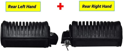 SAM Rear footrest splendor Left+ Right Foot Rest(Black)