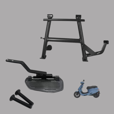 aqrin Combo Ladies Foot Rest And Center Stand Foot Rest(Black)