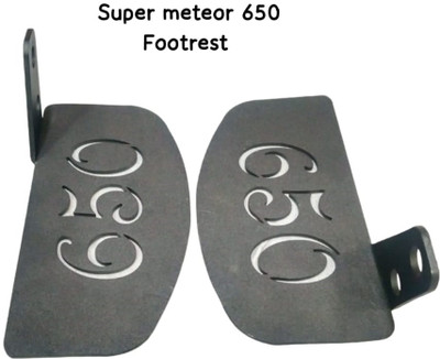 BSI Bike Rear Footrest for Super Meteor 650 Pillion Foot Rest Right and Left Side Foot Rest(Black)