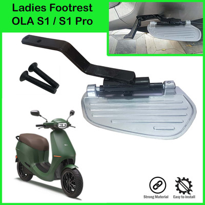 Znee Smart ZZOS422 Ladies Footrest Assly. Compatible for OLA S1 / S1 Pro Electric Scooter Foot Rest(Silver)