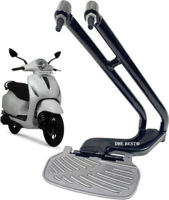 Dhe Best Heavy Metal Rear Ladies footrest assembly For Chetak 3502 Foot Rest(Black)