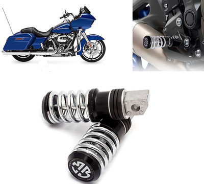 AUTO PEARL Spring Coiled Foot Rest Black for Street Glide Special Foot Rest(Black)