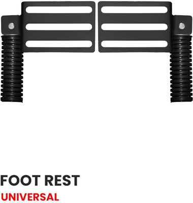 RAWAT Scooter Front Footrest Both Side Mount for Electric & Petrol Scooters Foot Rest(Black)