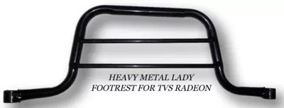 aqrin LADY FOOTREST FOR TVS RADEON BIKE Foot Rest(Black)