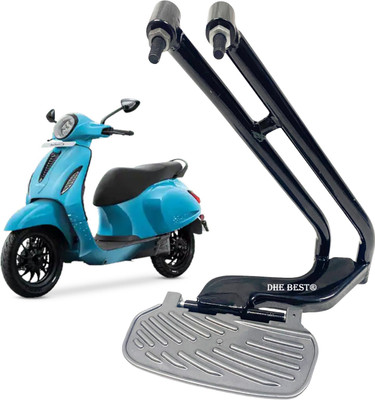 Dhe Best Scooter Side Rear Pillion Ladies Footrest Stand For Chetak 3202 Foot Rest(Black)