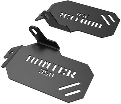 SGTB Black Pillion Left Right Foot Rest Plate Rear Footrest Hunter 350 Foot Rest(Black)