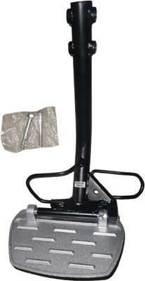 aqrin Ladies Footrest for Access 125 – Durable & Comfortable Side Footrest for Scooty Foot Rest(Black, Silver)
