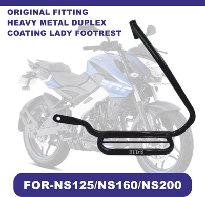 SHOWRIDE GENUINE QUALITY LADY FOOTREST FOR PULSAR NS125/NS160/NS200 Foot Rest(Black)