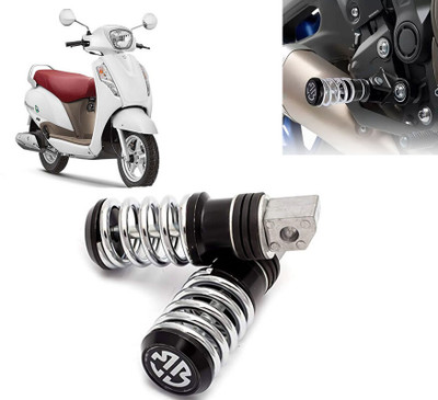 AUTO PEARL Anti Theft Motorcycle Security Alarm System with 2 Remotes for Access SE Foot Rest(Black)
