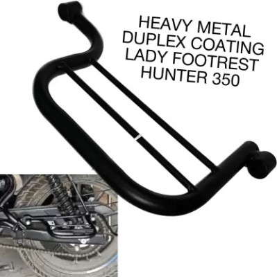 Qiisx PREMIUM METAL DUPLEX COATING LADY FOOTREST FOR HUNTER 350 Foot Rest Z Foot Rest(Black)