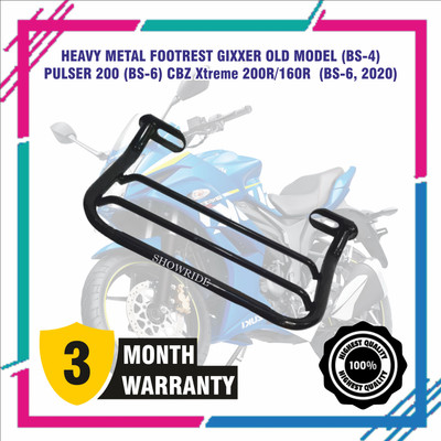 Huims HEAVY METAL FOOTREST FOR GIXXER OLD MODEL / XTREME 200R/160R BS6/XPULSE200 BS6 Foot Rest(Black)