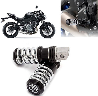 AUTO PEARL Spring Coiled Foot Rest Black for Z650 Foot Rest(Black)