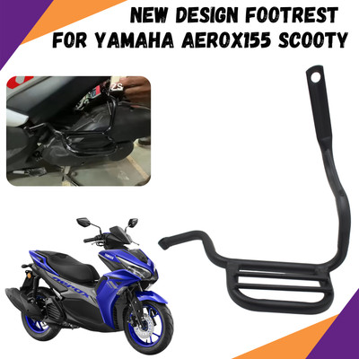ENEMYT QX3 NEW DESIGN FOOTREST FOR YAMAHA AEROX155 SCOOTY Foot Rest(Black)