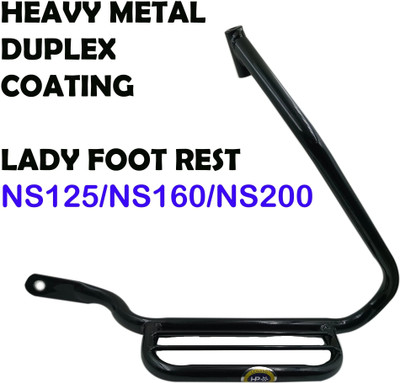INGPRIDE NEW_NEW DESIGN HEAVY METAL LADY FOOTREST FOR PULSAR NS125/NS160/NS200 Foot Rest(Black)