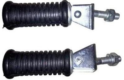 BOCACHICA Left Right Foot Rest for Royal Enfield Classic/Electra/Standard 350/500 CC bikes Foot Rest(Black, Silver)