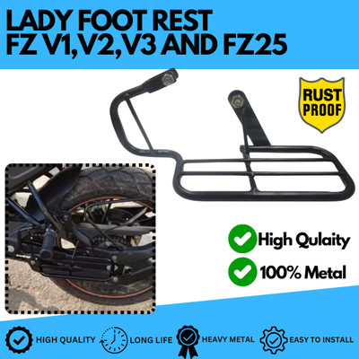 ENEMYT FT2 HEAVY METAL LADY FOOTRESR FOR FZ V1,V2,V3 AND FZ25 NEW MODEL Foot Rest(Black)