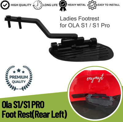anmol enterprises FTY1 (Ola S1/S1 PRO / Air )Foot Rest (Rear Left) Made of Heavy Duty Iron Rod Foot Rest(Black, Silver)