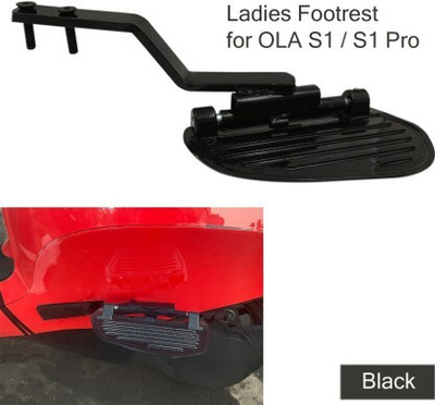 AutoGnix Ola S1/S1 PRO Foot Rest (Rear Left) Made of Heavy Duty Iron Rod Flat Handlle Foot Rest(Black)