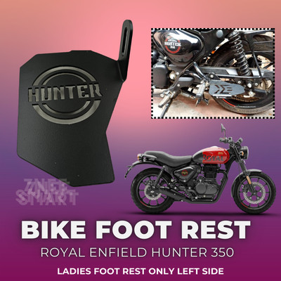 Znee Smart RE Hunter 350 Ladies Pillion Footrest For Left Side Foot Rest(Black)