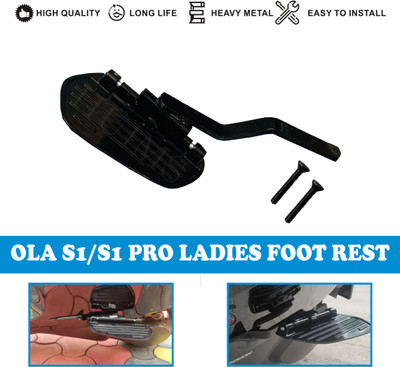 Huims HMX- Heavy Quality Footrest Stand Compatible For Scooter Ola Electric S1/S1 Pro Foot Rest(Black)