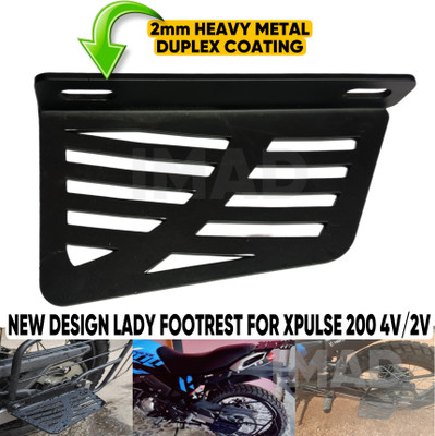 imad LADY FOOTREST FOR XPULSE 200 4V/2V Foot Rest(Black)
