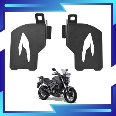 DAZZRIDE DZRDX2 Quality Lady Mount Dominar 250/400 Bike Wide Footrest Pillion Left Right Foot Rest(Black)