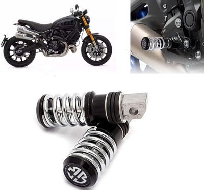 AUTO PEARL Spring Coiled Foot Rest Black for Scrambler 1100 Foot Rest(Black)