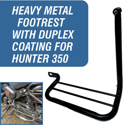 Huims HMX- HEAVY METAL DUPLEX COATING LADY FOOTREST FOR NEW ROYAL ENFIELD HUNTER 350 Foot Rest(Black)