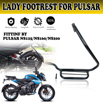 DAZZRIDE NEW DESIGN HEAVY METAL LADY FOOTREST FOR PULSAR NS125/NS160/NS200 Foot Rest(Black)