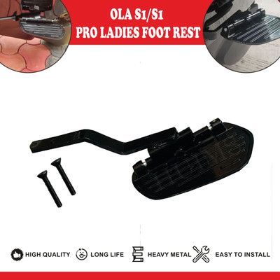 Huims HMX- High & Heavy Quality Footrest Compatible For Scooter Ola Electric S1/S1 Pro Foot Rest(Black)