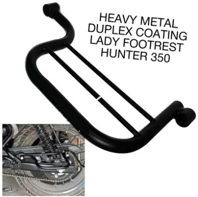 Autoladders HEAVY METAL DUPLEX COATING LADY FOOTREST FOR HUNTER 350 Foot Rest(Black)