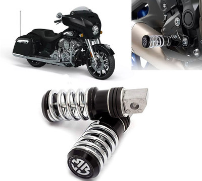 AUTO PEARL Spring Coiled Foot Rest Black for Chieftain Foot Rest(Black)