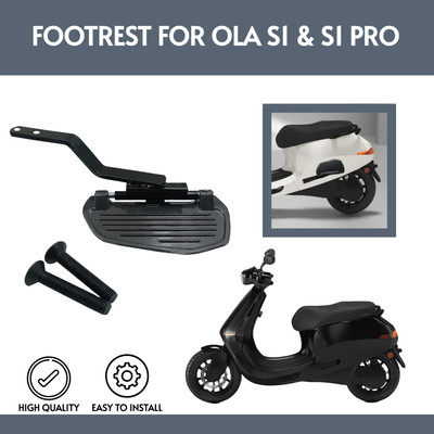 ZRIDE Premium Quality Ladies Footrest for OLA S1 / S1 Pro Electric Scooter Foot Rest(Black)