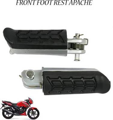 Shiv Ambba Front Footrest For APAACHE RTR 160/180 (SET OF 2) (LEFT/RIGHT) Foot Rest(Silver)