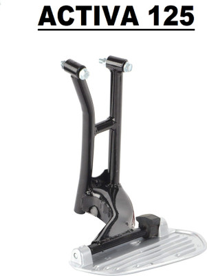 Autoxygen Scooty Rear/Ladies Foot Rest for Activa 125 Foot Rest(Black, Silver)