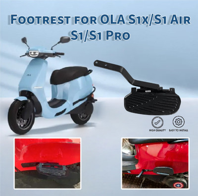 DheVan NEW Heavy Duty (OLA S1 AIR & S1 Pro ) LADIES FOOT REST (BLACK) DHE-OLA-FR-01A Foot Rest(Black)