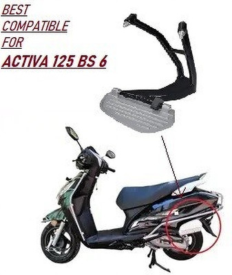 AMONRUN LADIES Footrest for ACTIVA 125 BS 6 Foot Rest(Black, Silver)