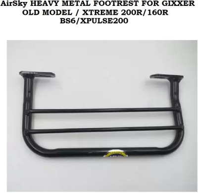 AIRSKY HEAVY METAL FOOTREST FOR GIXXER OLD MODEL / XTREME 200R/160R BS6/XPULSE200 BS6 Foot Rest(Black)