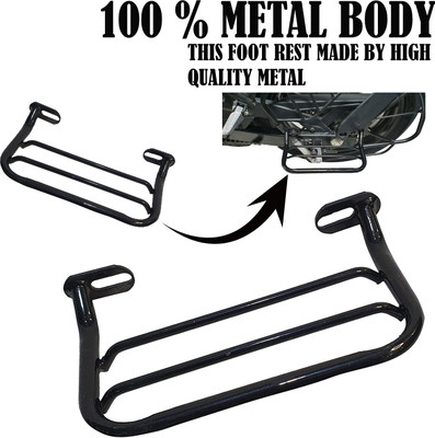 DAZZRIDE HEAVY METAL FOOTREST FOR GIXXER OLD MODEL/160R BS6/XPULSE200 BS6/XTREME 200R Foot Rest(Black)