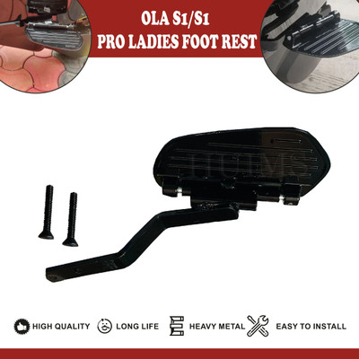 Huims HMX- Heavy Quality Footrest Compatible For Scooter Ola Electric S1/S1 Pro Foot Rest(Black)