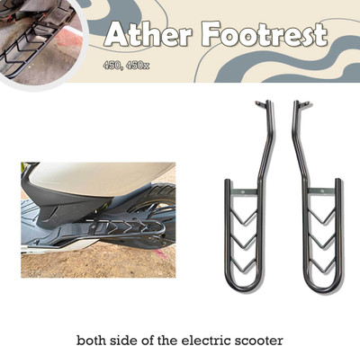 Allowing New Footrest Stand Compatible For Ather 450X & 450 Foot Rest(Black)