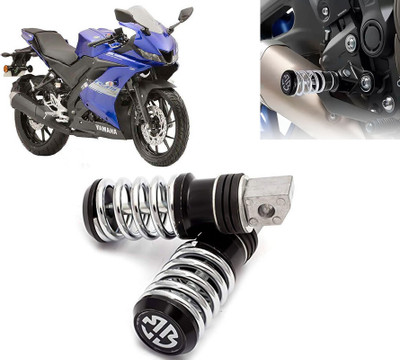 AUTO PEARL Anti Theft Motorcycle Security Alarm System with 2 Remotes for R15 Foot Rest(Black)