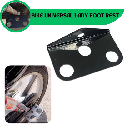 SRPHERE SR2 Ladies Footrest Stand Compatible for Bike & Cycle Single Site Foor Rest Foot Rest(Black)