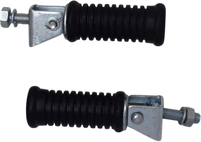 anmol enterprises Footrest Assembly Compatible for Bullet Classic, Electra and Standard 350/500 CC Foot Rest(Black, Silver)