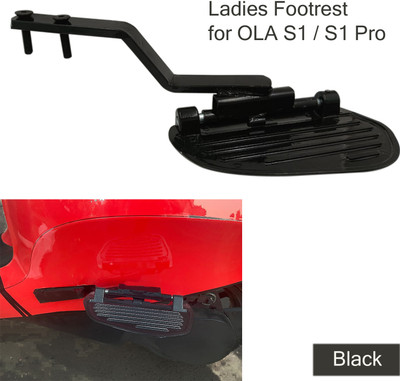 Qiisx Ladies Comfort Footrest for OLA S1/S1 Pro Electric Scooter Foot Rest(Black)